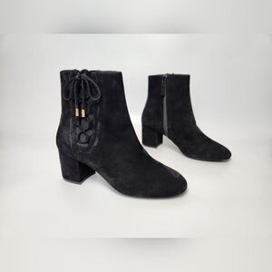 Cole Haan‎ Leah Side Lace Up Suede Bootie N5754 Woman's Size 7.5 B Fall Boots